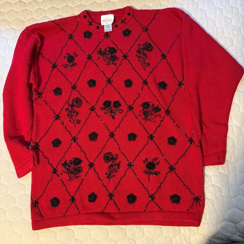 Vintage Bentley Beaded Sweater